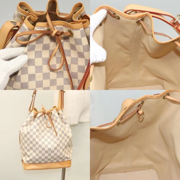 LOUIS VUITTON Damier Azur Noe Shoulder Bag N42222 LV Auth 121627 - Picture 14 of 15